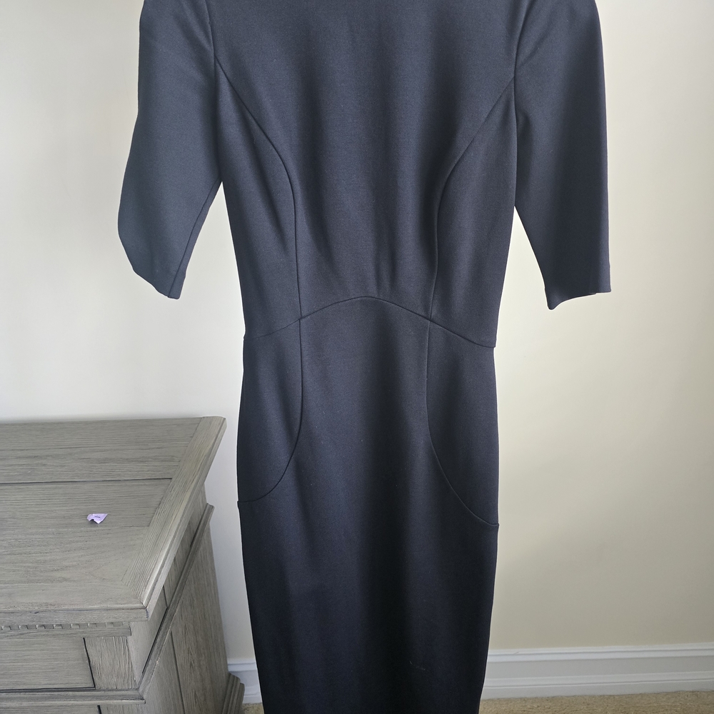 Ted Baker London Elegant Black Long Sleeve Dress
